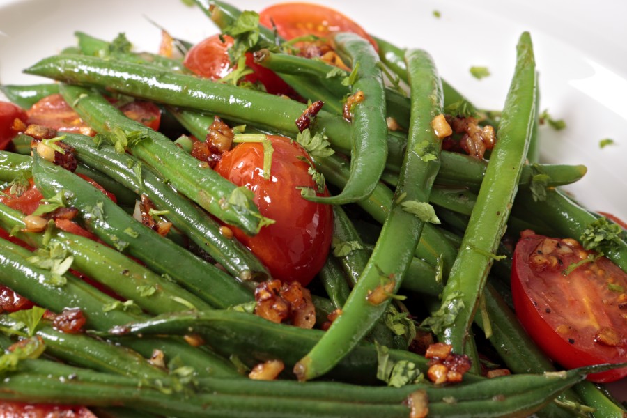 salade-haricot-vert-tomate-cerise-et-vinaigrette-classique